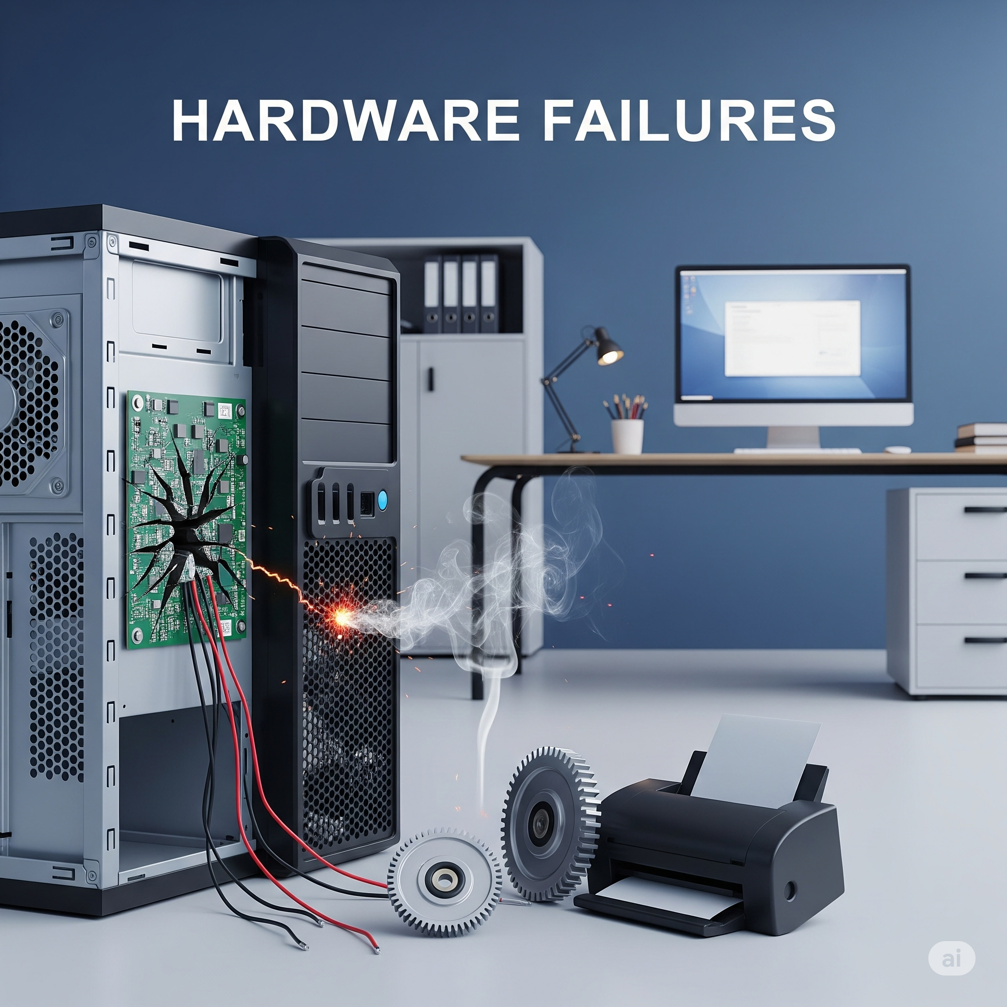 Hardware Failures HP printer repair services