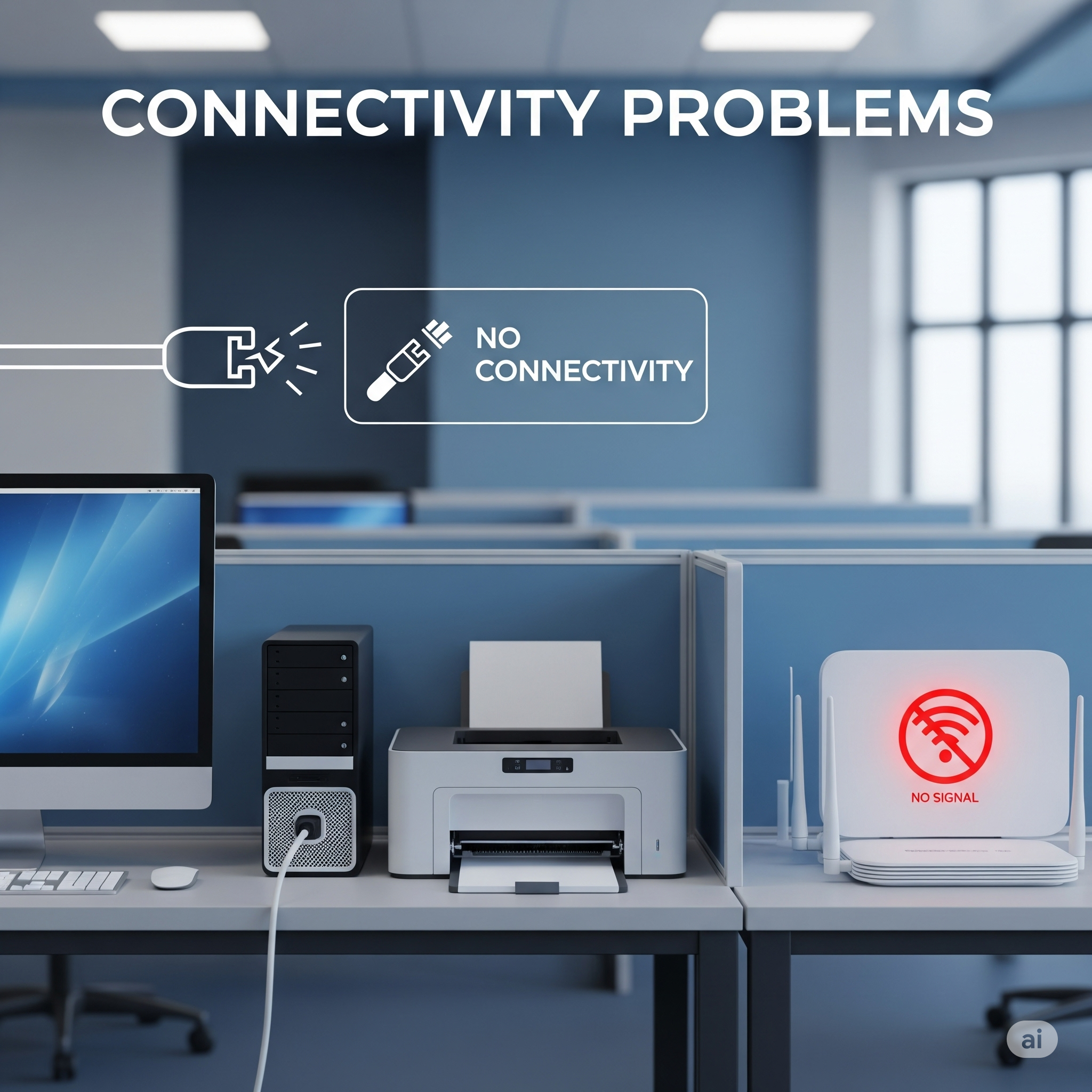 Connectivity Problems HP printer repair services