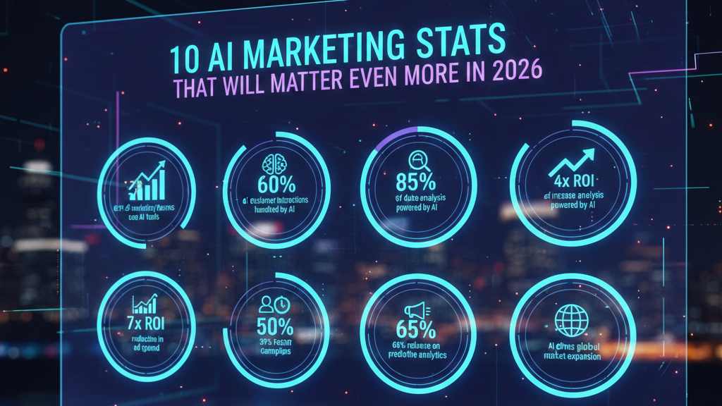 Read more about the article 10 AI Marketing Stats That Will Matter Even More in 2026