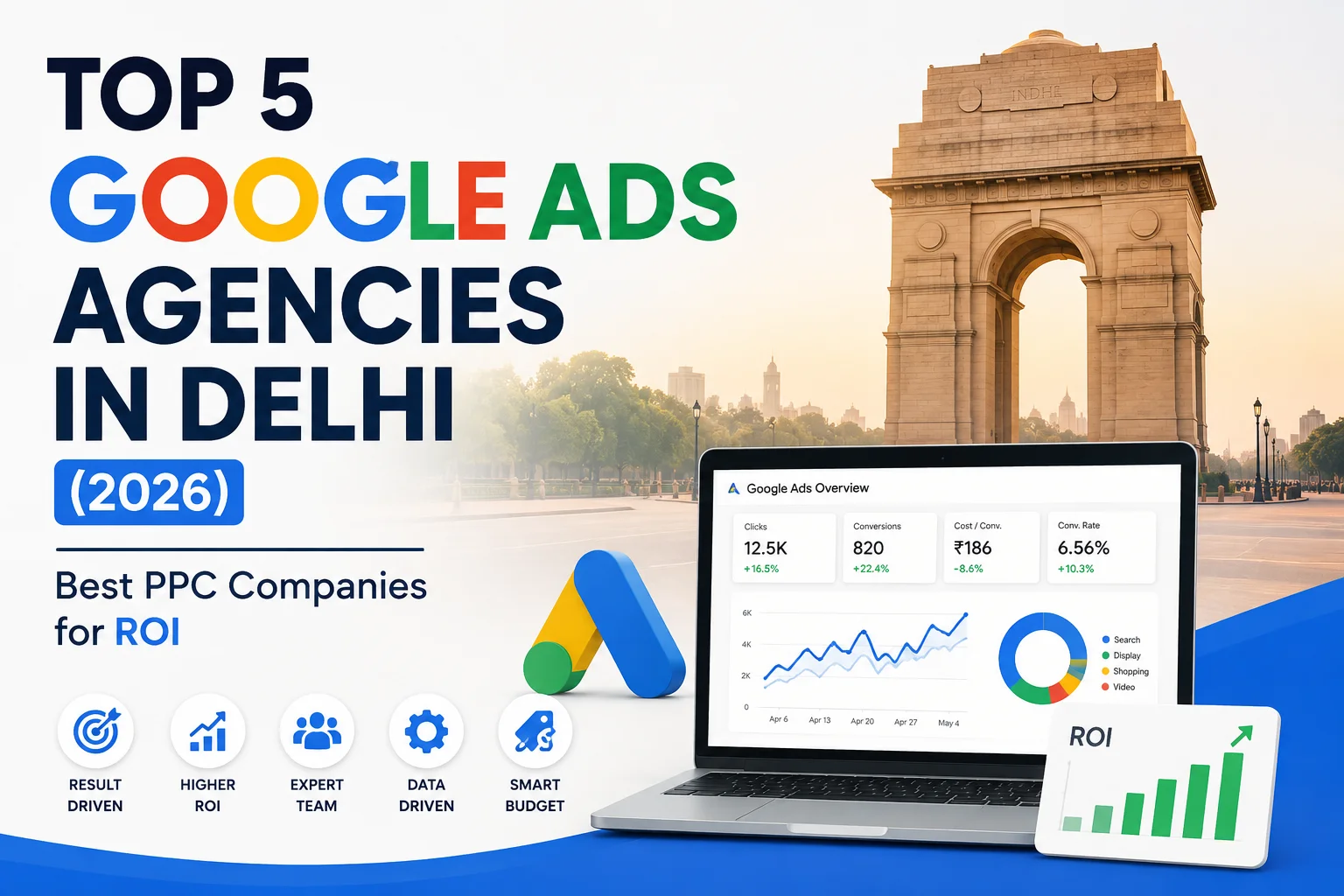You are currently viewing Top 5 Google Ads Agencies in Delhi (2026) – Best PPC Companies for ROI